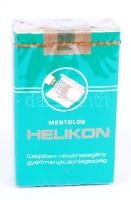 cca 1980 Mentolos Helikon, bontatlan doboz cigaretta /  Vintage Hungarian cigarettes in original package