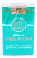 cca 1980 Mentolos Helikon, bontatlan doboz cigaretta / 
Vintage Hungarian cigarettes in original pac...