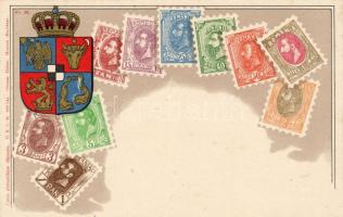 Románia bélyegei hosszúcímzéses litho