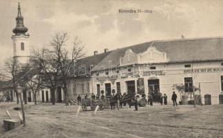 Kevevára, Temeskubin; main street, pub
