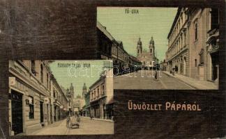 Pápa Kossuth Lajos utca, Fő utca (kis szakadás / small tear)