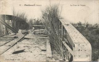 Pontavert, Aisne, destroyed bridge