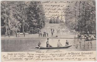 Kalocsa érseki kert, csónakázók (fa)