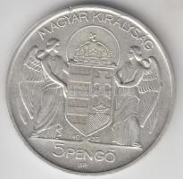 1939. 5P Ag "Horthy-balra" T:2 apró ph