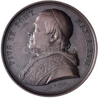 Olaszország / Pápai Állam 1862. "IX. Piusz Pápa / Szent Péter megajándékozása" Br emlékérem. Szign.: Carl Friedrich Voigt (34.2g/43.36mm) T:1- Italy / Papal States 1862. Commemorative Br medallion of Pope Pius IX and the gift-giving to St. Peter. "PIVS IX PONT MAX A XVII / PETRI INOPIAM CHRISTIANI STIPE SVSTENTANT - ANTIQVA PIETAS RENOVATVR MDCCCLXII" Sign.: C. VOIGT (34.2g/43.36mm) C:AU