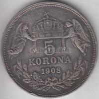 1908KB 5K Ag "Ferenc József" T:2- ph.