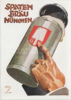 Spaten Bräu München, beer advertisement s: Ludwig Hohlwein