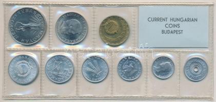 1974. 2f-10Ft 9db klf érmés forgalmi sor fóliatokban T:1