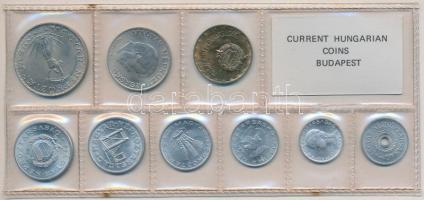 1975. 2f-10Ft 9db klf érmés forgalmi sor fóliatokban T:1