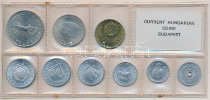 1976. 2f-10Ft 9db klf érmés forgalmi sor fóliatokban T:1