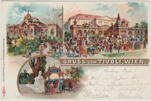 1898 Vienna Café Tivoli litho