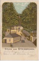 Steinbründl Restaurant Renner litho