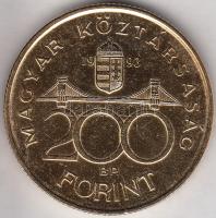 1993. 200Ft Ag "MNB" aranyozva T:2