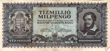 1946. 10.000.000P, 100.000.000P, 1.000.000.000P, 1.000.000.000MP,100.000.000MP, 10.000.000.000MP, 1....