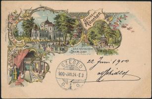 München Café Isarlust litho