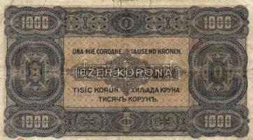 1920. 1000K "Orell Füssli Zürich" + 1923. 1000K "Magyar pénzjegynyomda Rt." T:II...