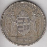 1930. 5P Ag "Horthy-jobbra" T:3