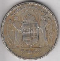 1930. 5P Ag "Horthy-jobbra" T:3