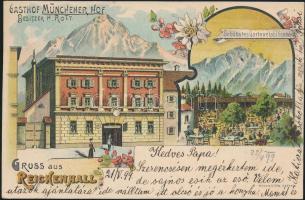 1899 Reichenhall Hotel Münchener Hof litho