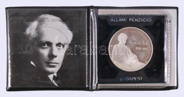 Fülöp Zoltán (1951-) 1981. "Bartók Béla / A Kékszakállú Herceg vára" Ag (0.925) emlékérem (37mm/20g) ÁPV plasztiktokban, tanúsítvánnyal T:PP Csak 3000db!