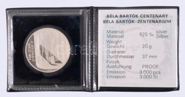 Fülöp Zoltán (1951-) 1981. "Bartók Béla / A Kékszakállú Herceg vára" Ag (0.925) emlékérem ...