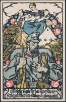 Military WWI, Red Cross charity card s: Dachauer (EK)