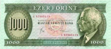 1983. 1000Ft "C" (3x) egymást követő sorszámok T:III