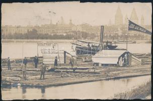 Pozsony the timber transportation company of Josef Genss 'Danubia Waldindustrie', photo (EK)