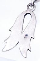 Art deco, ezüst (Ag) fülbevaló pár fekete zománccal és markazitokkal / 
A pair of art deco silver ea...