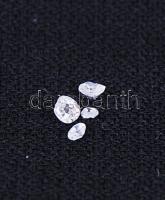 4db, régi csiszolású brillkő /  Old-cut brilliants, cca 0,12ct