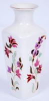 Zsolnay keskeny váza, kézzel festett, jelzett, hibátlan, m:14 cm/ Zsolnay porcelain vase