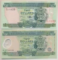 Salamon szigetek 1997-2001. 2$ (2x) T:I Solomon Islands 1997-2001. 2 Dollars (2x) C:UNC