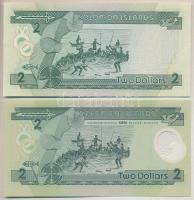 Salamon szigetek 1997-2001. 2$ (2x) T:I
Solomon Islands 1997-2001. 2 Dollars (2x) C:UNC