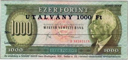 Sharp-Shop 1000Ft-os utalvány T:I