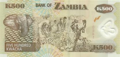 Zambia 2003. 500K + 1000K T:I
Zambia 2003. 500 Kwacha + 1000 Kwacha C:UNC