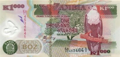 Zambia 2003. 500K + 1000K T:I
Zambia 2003. 500 Kwacha + 1000 Kwacha C:UNC