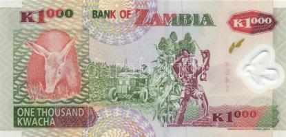 Zambia 2003. 500K + 1000K T:I
Zambia 2003. 500 Kwacha + 1000 Kwacha C:UNC