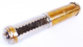 Hajsütő olló és szeszes melegítő, fém, h:21-24 cm