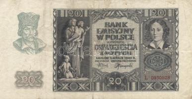 Lengyelország 1940-1941. 5Zl + 20Zl + 50Zl T:III,III-
Poland 1940-1941. 5 Zlotych + 20 Zlotych + 50 ...