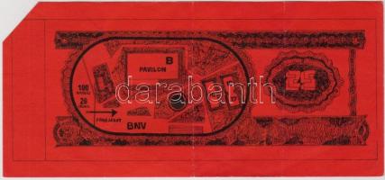 1978. Bankjegyszerű 25Ft belépőjegy a Szolidaritási Rock Fesztiválra T:II