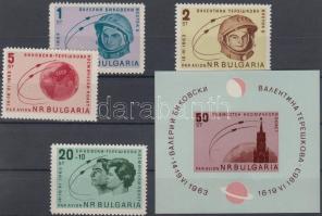 Csoportos repülés a Wostok 5-tel és 6-tal sor + blokk Group Spaceflight with Wostok 5 and 6 set + bl...