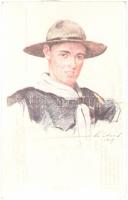 French scout, Magyar Cserkészszövetség kiadása s: Márton L.