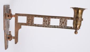 Forgatható réz gyertyatartó, h:22 cm, m:13 cm/  Rotating candelstick