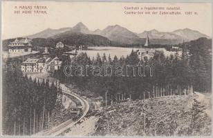 Tátra Csorba-tó, cogwheel railway, Divald & Monostory (wet damage)