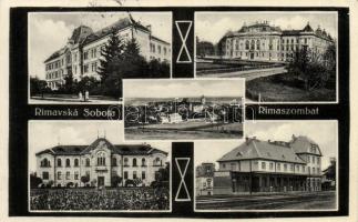 Rimaszombat schools, county hall, railway station