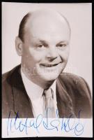 Kazal László aláírt fotója, 9×6 cm