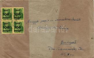 Inflation cover, (6. díjszabás) Helyi levél 4x Kisegítő 100P/12f bérmentesítéssel