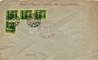 Inflation cover, (6. díjszabás) Helyi levél 4x Kisegítő 100P/12f bérmentesítéssel