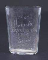 Emlékpohár "Dionisiu Fenes - Facsád" gravírozással, 7x9cm