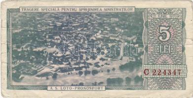 Románia 1970. 5Lei sorsjegy T:II/III